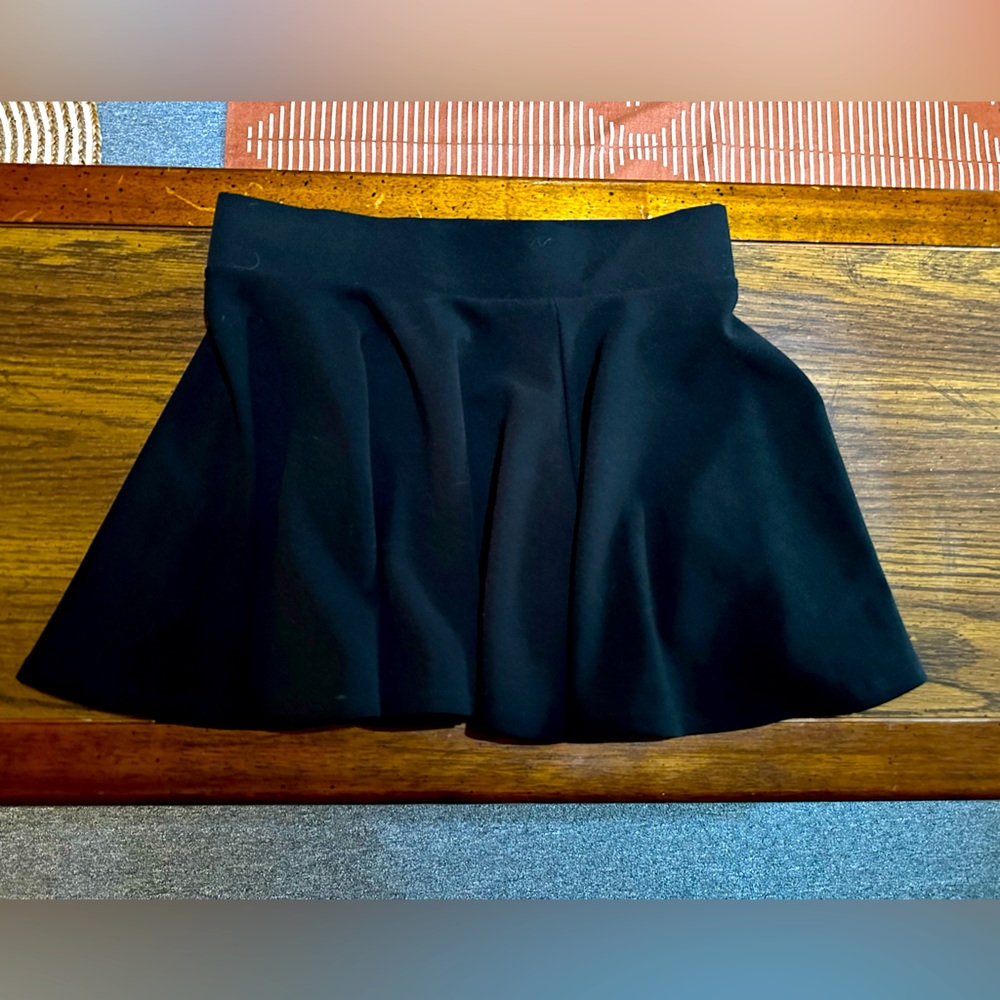 Black Mini Circle Skirt